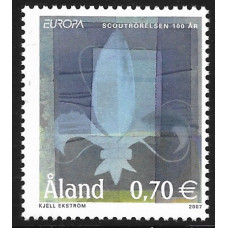 Аландские острова. EUROPA CEPT. 100-летие скаутского движения. Марка