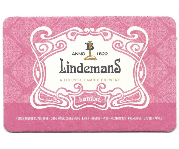 Бирдекель "Lindemans Lambic". Тип I