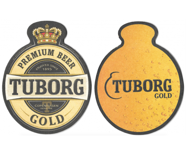 Бирдекель фигурный "TUBORG GOLD PREMIUM BEER"