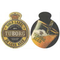 Бирдекель фигурный "TUBORG GOLD LABEL DE LUXE BEER"