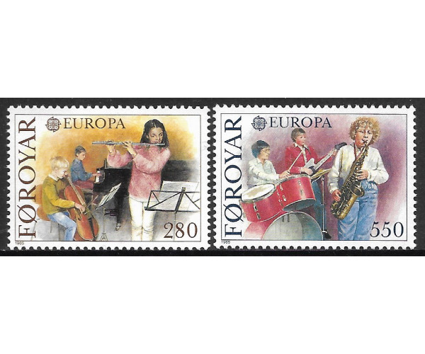 Фарерские острова. EUROPA CEPT. Европейски год музыки. Серия