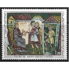 Франция. Фреска церкви Сен-Савен в департаменте Вьенна. Марка