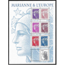 Франция. Стандартный выпуск. Марианна (Marianne). Блок