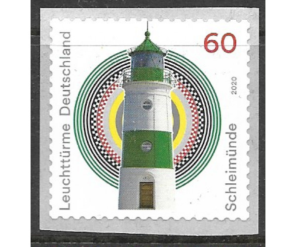 Германия. Маяк Schleimünde (Шлаймюнде). Самоклеящаяся марка