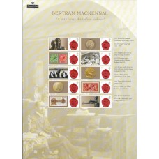 Великобритания. Скульптор Сэр Эдгар Бертрам Маккеннал. Сувенирный малотиражный лист