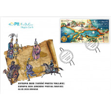 Турция. EUROPA CEPT. Старинные почтовые маршруты. КПД