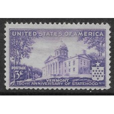 США. 150-летие штата Вермонт (с 1791 года в Союзе). Марка