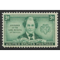 США. Жюльетт Гордон Лоу - основатель организации Girl Scout. Марка