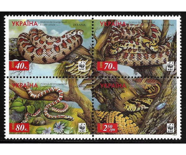 Украина. Фауна. WWF. Леопардовый полоз (Elaphe situla). Сцепка