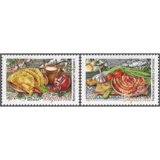 Украина. Национальная кухня. Крымскотатарские чебуреки. Украинская колбаса. Серия